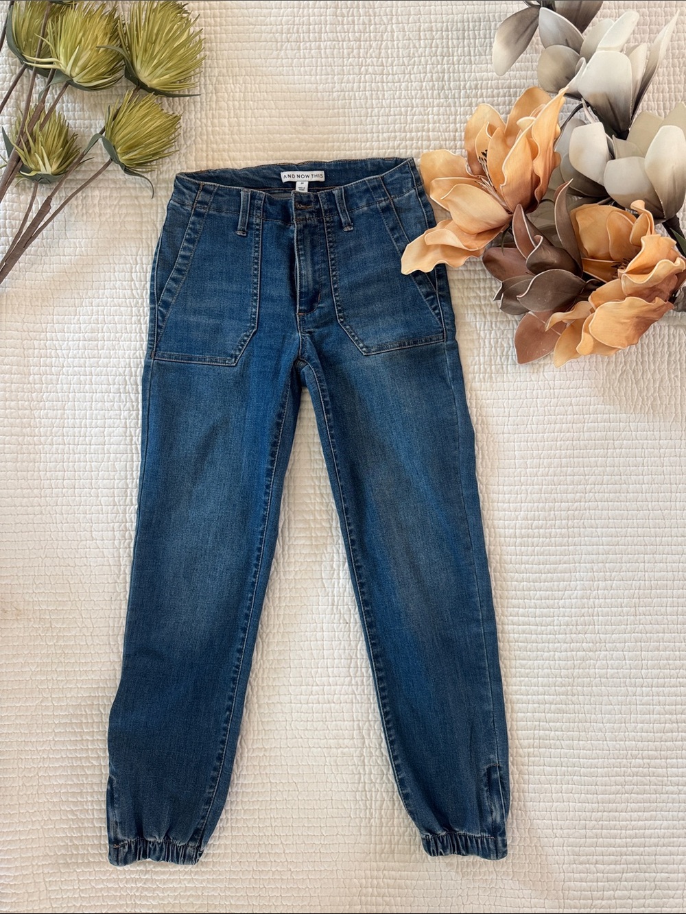 Dark Blue Boyfriend Jogger Jeans Size 24